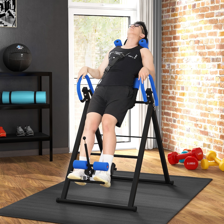 Image 934671_ALTMORE1.jpg, Product 934-671 / Price $169.99, Soozier Folding Inversion Table with Safety Belt, 20°/40°/60° Adjustable from Soozier on TSC.ca's Health & Fitness department