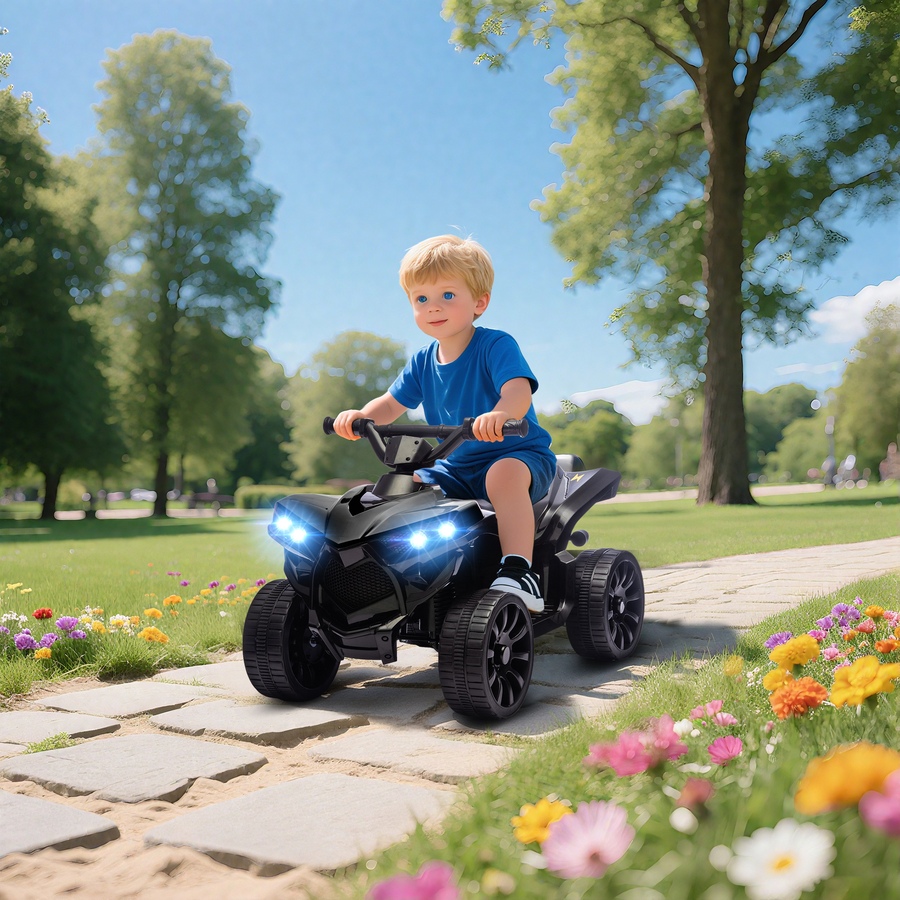 Image 934672_ALTMORE1.jpg, Product 934-672 / Price $94.99, Qaba Kids ATV 4 Wheeler with Music and Lights for Ages 18-56 Months, Black from Qaba on TSC.ca's Toys & Hobbies department