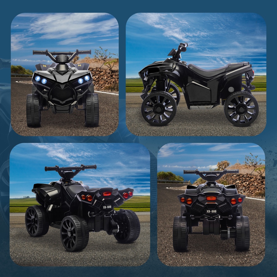 Image 934672_ALTMORE6.jpg, Product 934-672 / Price $94.99, Qaba Kids ATV 4 Wheeler with Music and Lights for Ages 18-56 Months, Black from Qaba on TSC.ca's Toys & Hobbies department