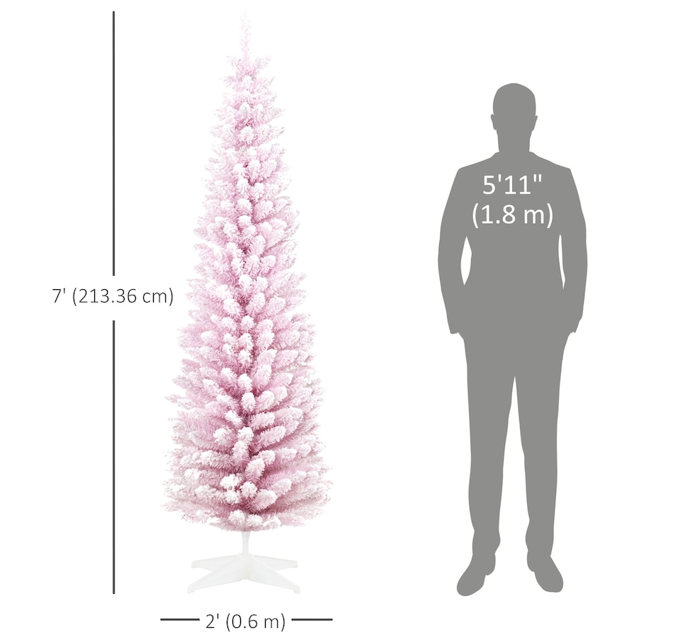 Image 934680_ALTMORE18.jpg, Product 934-680 / Price $69.99, HOMCOM Artificial Snow Flocked Christmas Tree Holiday Home Decoration from HOMCOM on TSC.ca's Home & Garden department