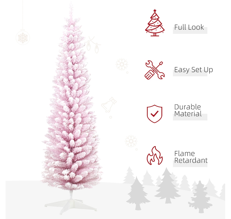 Image 934680_ALTMORE19.jpg, Product 934-680 / Price $69.99, HOMCOM Artificial Snow Flocked Christmas Tree Holiday Home Decoration from HOMCOM on TSC.ca's Home & Garden department