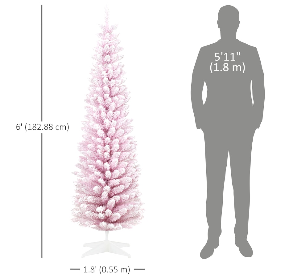 Image 934680_ALTMORE2.jpg, Product 934-680 / Price $69.99, HOMCOM Artificial Snow Flocked Christmas Tree Holiday Home Decoration from HOMCOM on TSC.ca's Home & Garden department