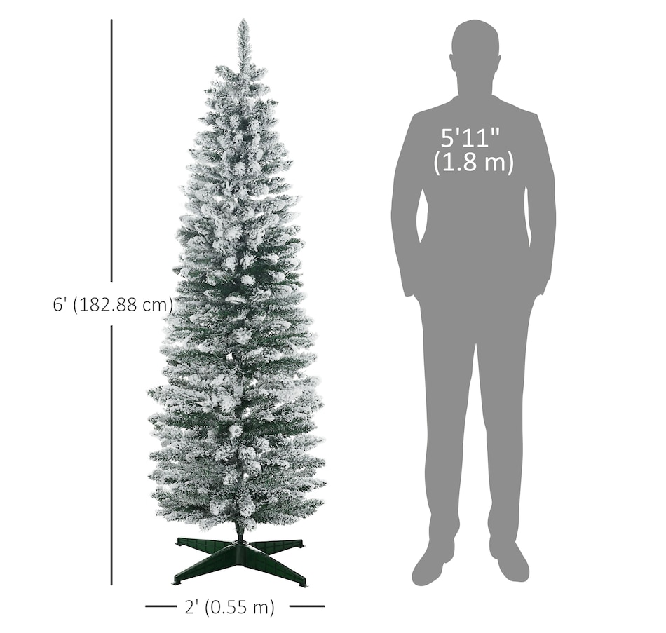 Image 934680_ALTMORE23.jpg, Product 934-680 / Price $69.99, HOMCOM Artificial Snow Flocked Christmas Tree Holiday Home Decoration from HOMCOM on TSC.ca's Home & Garden department