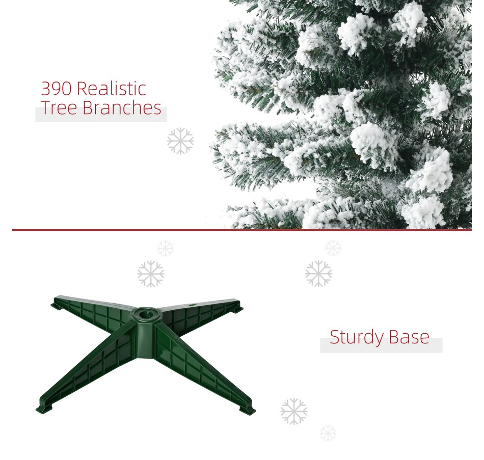 Image 934680_ALTMORE27.jpg, Product 934-680 / Price $69.99, HOMCOM Artificial Snow Flocked Christmas Tree Holiday Home Decoration from HOMCOM on TSC.ca's Home & Garden department