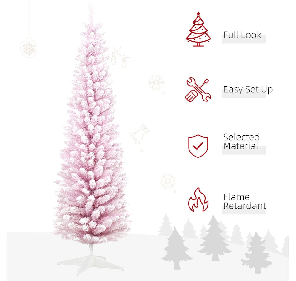 Image 934680_ALTMORE3.jpg, Product 934-680 / Price $69.99, HOMCOM Artificial Snow Flocked Christmas Tree Holiday Home Decoration from HOMCOM on TSC.ca's Home & Garden department