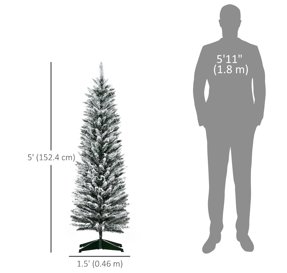 Image 934680_ALTMORE31.jpg, Product 934-680 / Price $69.99, HOMCOM Artificial Snow Flocked Christmas Tree Holiday Home Decoration from HOMCOM on TSC.ca's Home & Garden department