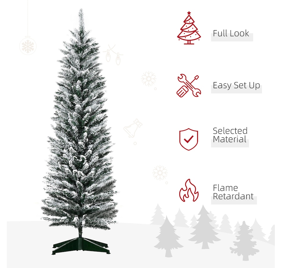 Image 934680_ALTMORE32.jpg, Product 934-680 / Price $69.99, HOMCOM Artificial Snow Flocked Christmas Tree Holiday Home Decoration from HOMCOM on TSC.ca's Home & Garden department