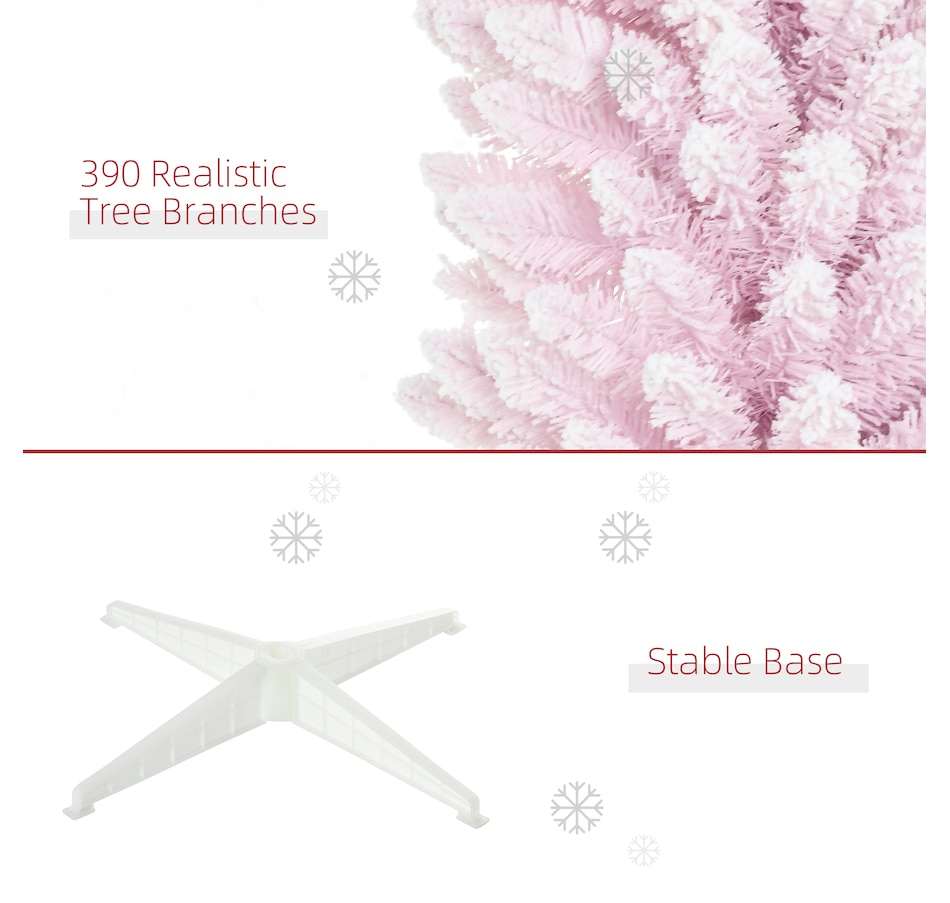 Image 934680_ALTMORE6.jpg, Product 934-680 / Price $69.99, HOMCOM Artificial Snow Flocked Christmas Tree Holiday Home Decoration from HOMCOM on TSC.ca's Home & Garden department