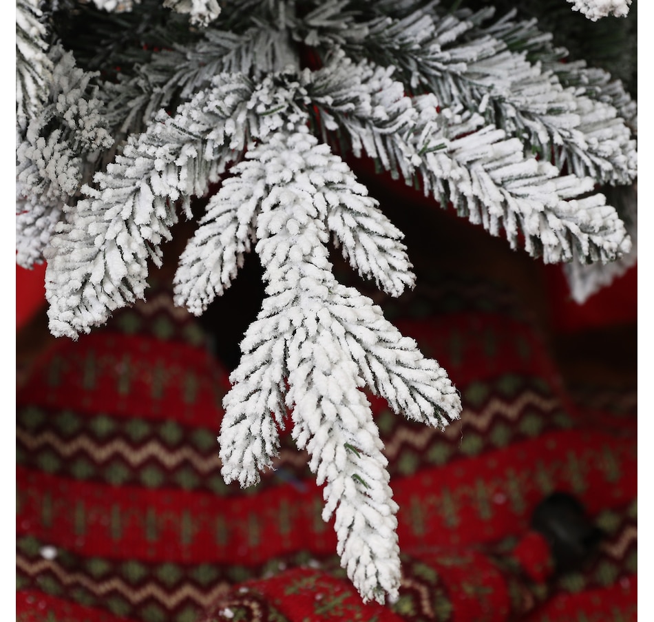 Image 934688_ALTMORE15.jpg, Product 934-688 / Price $129.99, HOMCOM Flocked Pencil Christmas Tree with Auto Open, Steel Base from HOMCOM on TSC.ca's Home & Garden department