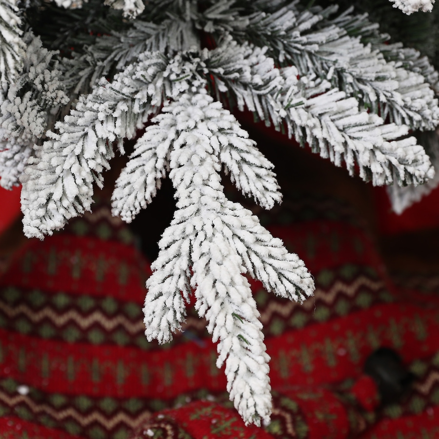 Image 934688_ALTMORE15.jpg, Product 934-688 / Price $89.00 - $129.99, HOMCOM Flocked Pencil Christmas Tree with Auto Open, Steel Base from HOMCOM on TSC.ca's Home & Garden department
