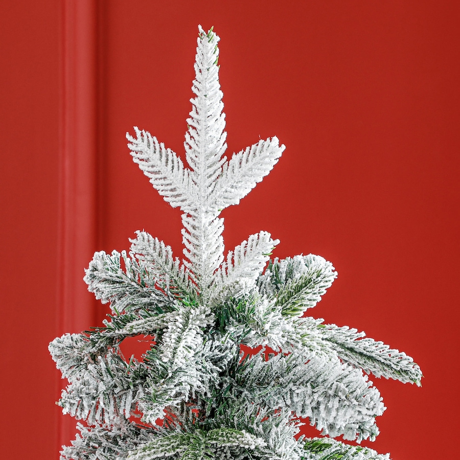 Image 934688_ALTMORE25.jpg, Product 934-688 / Price $89.00 - $129.99, HOMCOM Flocked Pencil Christmas Tree with Auto Open, Steel Base from HOMCOM on TSC.ca's Home & Garden department