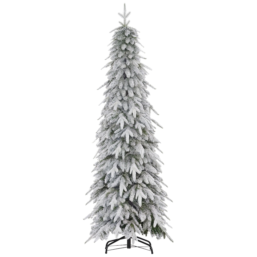 Image 934688_ST01.jpg, Product 934-688 / Price $89.00 - $129.99, HOMCOM Flocked Pencil Christmas Tree with Auto Open, Steel Base from HOMCOM on TSC.ca's Home & Garden department