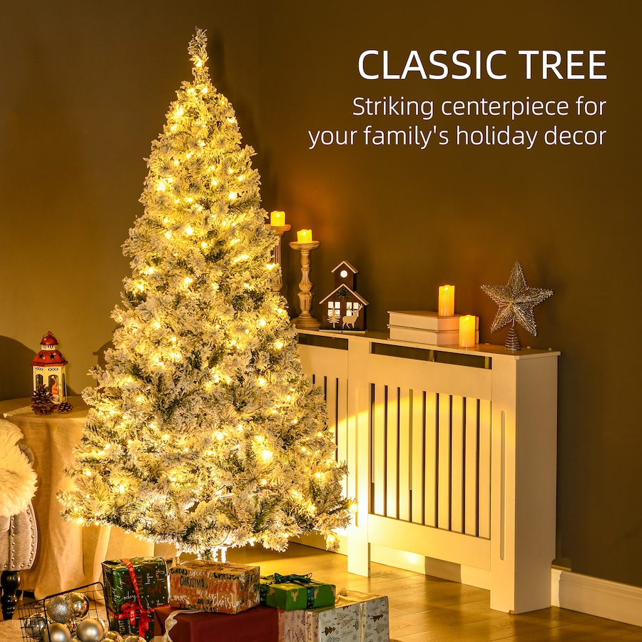 Image 934690_ALTMORE20.jpg, Product 934-690 / Price $119.99 - $199.99, HOMCOM Snow Flocked Artificial Christmas Tree with Lights from HOMCOM on TSC.ca's Home & Garden department