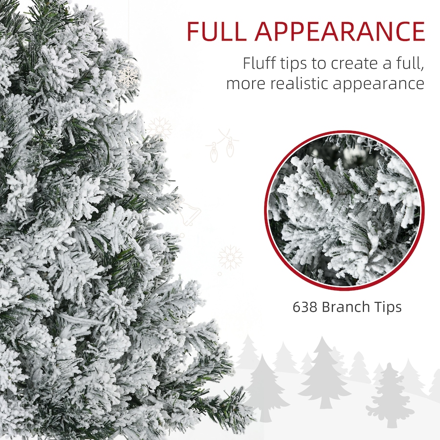 Image 934690_ALTMORE5.jpg, Product 934-690 / Price $119.99 - $199.99, HOMCOM Snow Flocked Artificial Christmas Tree with Lights from HOMCOM on TSC.ca's Home & Garden department