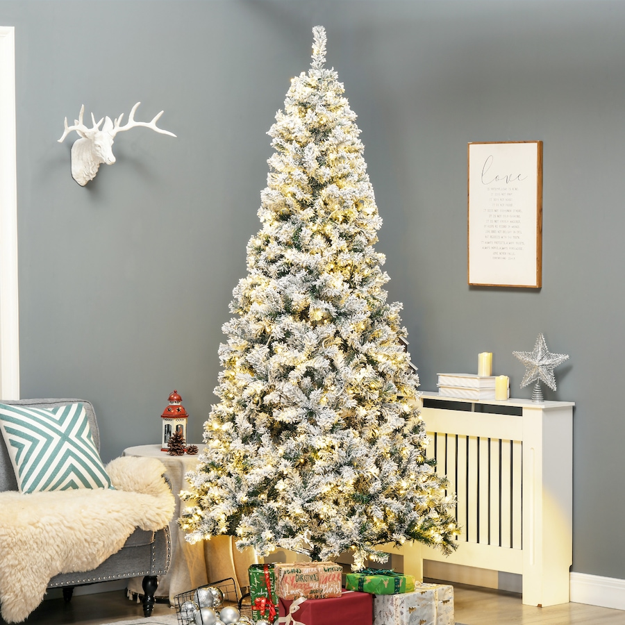 Image 934690_ALTMORE9.jpg, Product 934-690 / Price $119.99 - $199.99, HOMCOM Snow Flocked Artificial Christmas Tree with Lights from HOMCOM on TSC.ca's Home & Garden department