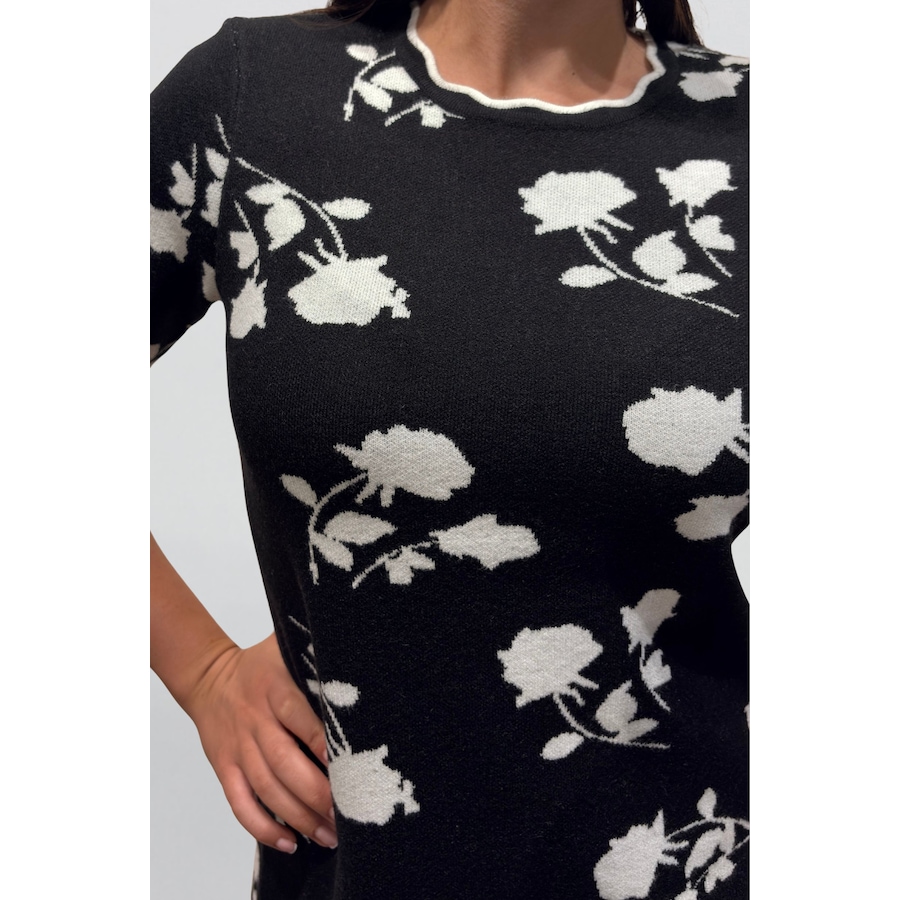 Image 934698_ALTMORE10.png, Product 934-698 / Price $49.98, Suzanna Women's Black Floral Print Dress Short Sleeves from ANNICK on TSC.ca's Fashion department