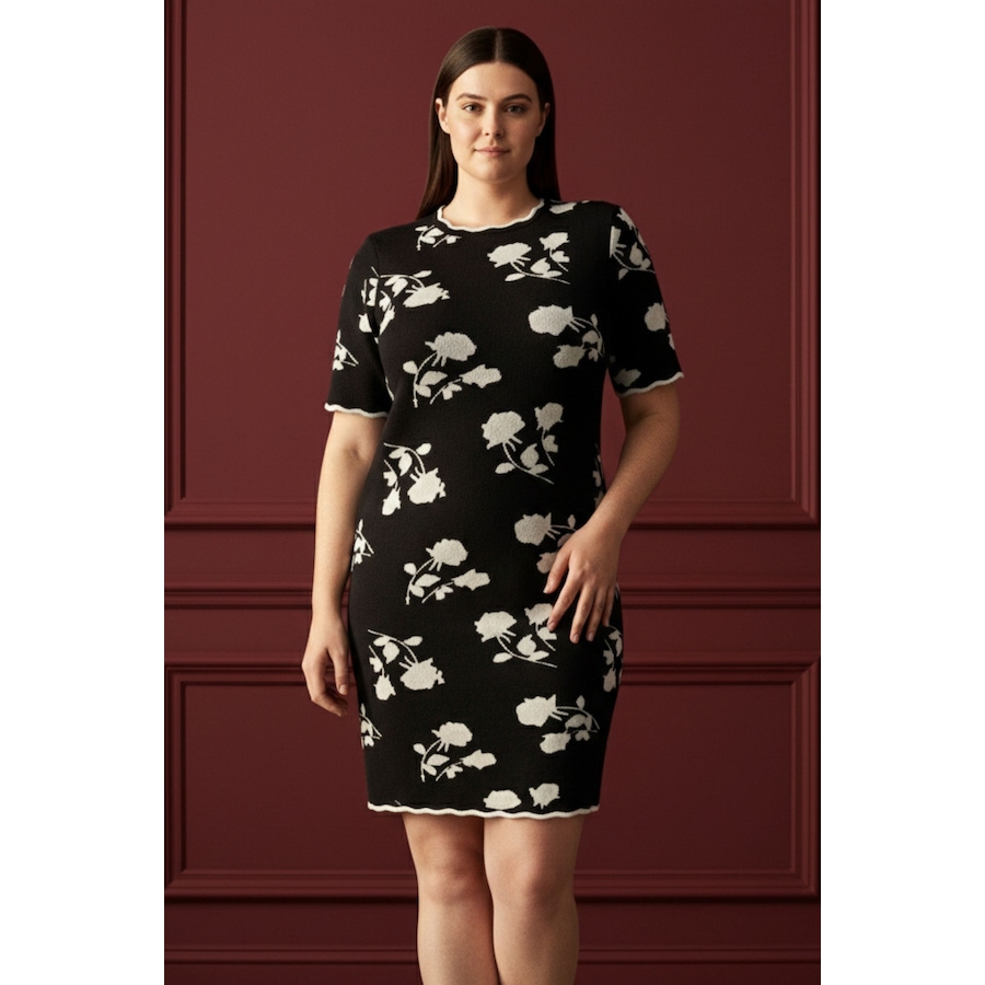 Image 934698_ALTMORE13.jpg, Product 934-698 / Price $49.98, Suzanna Women's Black Floral Print Dress Short Sleeves from ANNICK on TSC.ca's Fashion department