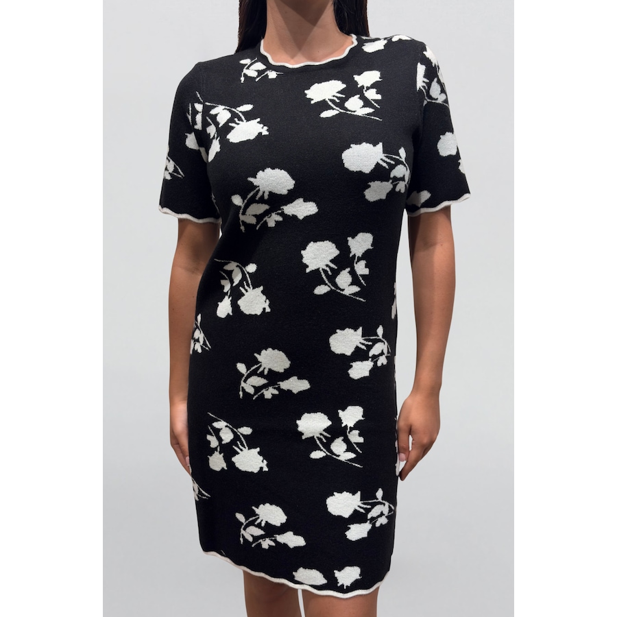 Image 934698_ALTMORE9.png, Product 934-698 / Price $49.98, Suzanna Women's Black Floral Print Dress Short Sleeves from ANNICK on TSC.ca's Fashion department