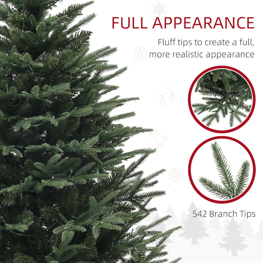 Image 934705_ALTMORE25.jpg, Product 934-705 / Price $129.99 - $159.99, HOMCOM Artificial Christmas Tree with LED Lights, Hinged Xmas Tree from HOMCOM on TSC.ca's Home & Garden department