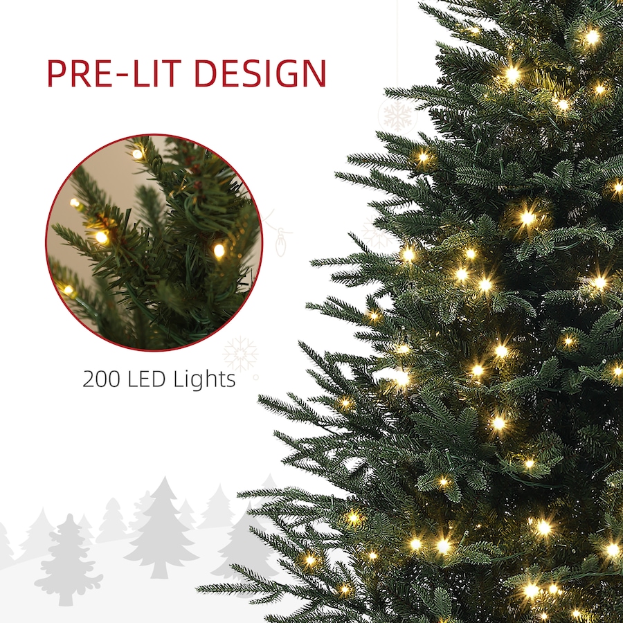 Image 934705_ALTMORE4.jpg, Product 934-705 / Price $129.99 - $159.99, HOMCOM Artificial Christmas Tree with LED Lights, Hinged Xmas Tree from HOMCOM on TSC.ca's Home & Garden department