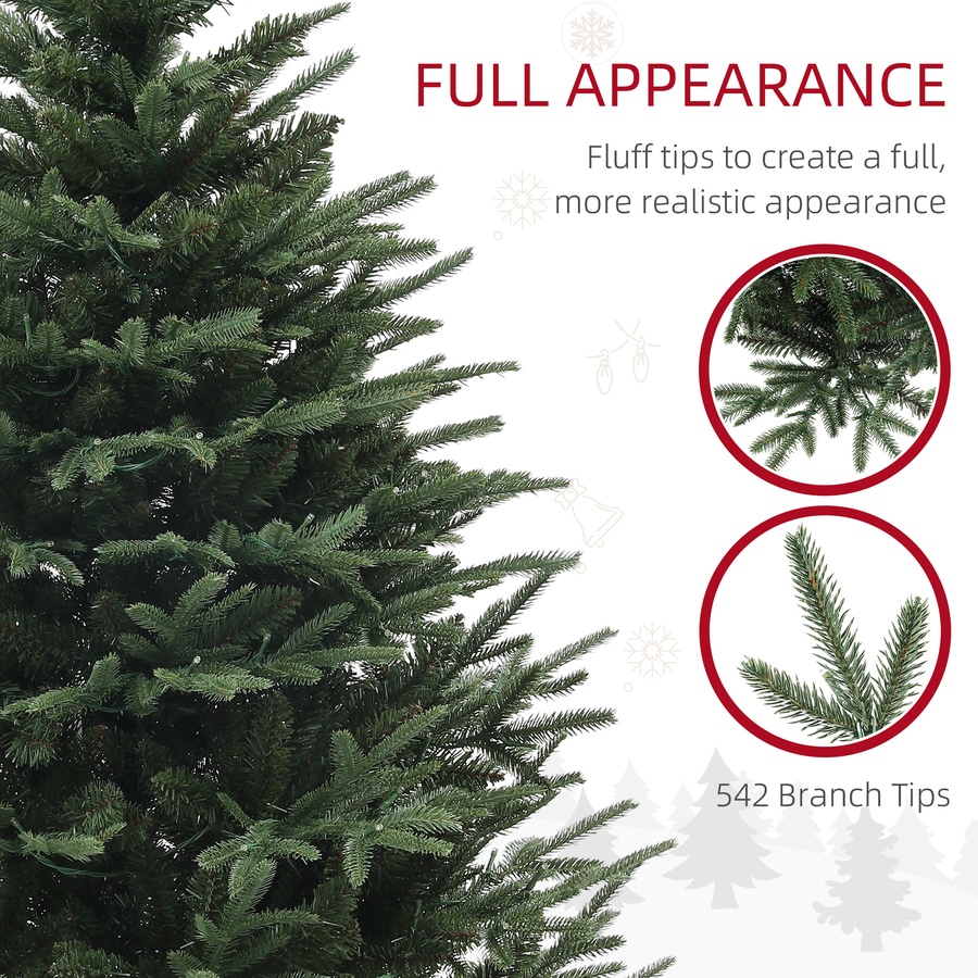 Image 934705_ALTMORE5.jpg, Product 934-705 / Price $129.99 - $159.99, HOMCOM Artificial Christmas Tree with LED Lights, Hinged Xmas Tree from HOMCOM on TSC.ca's Home & Garden department