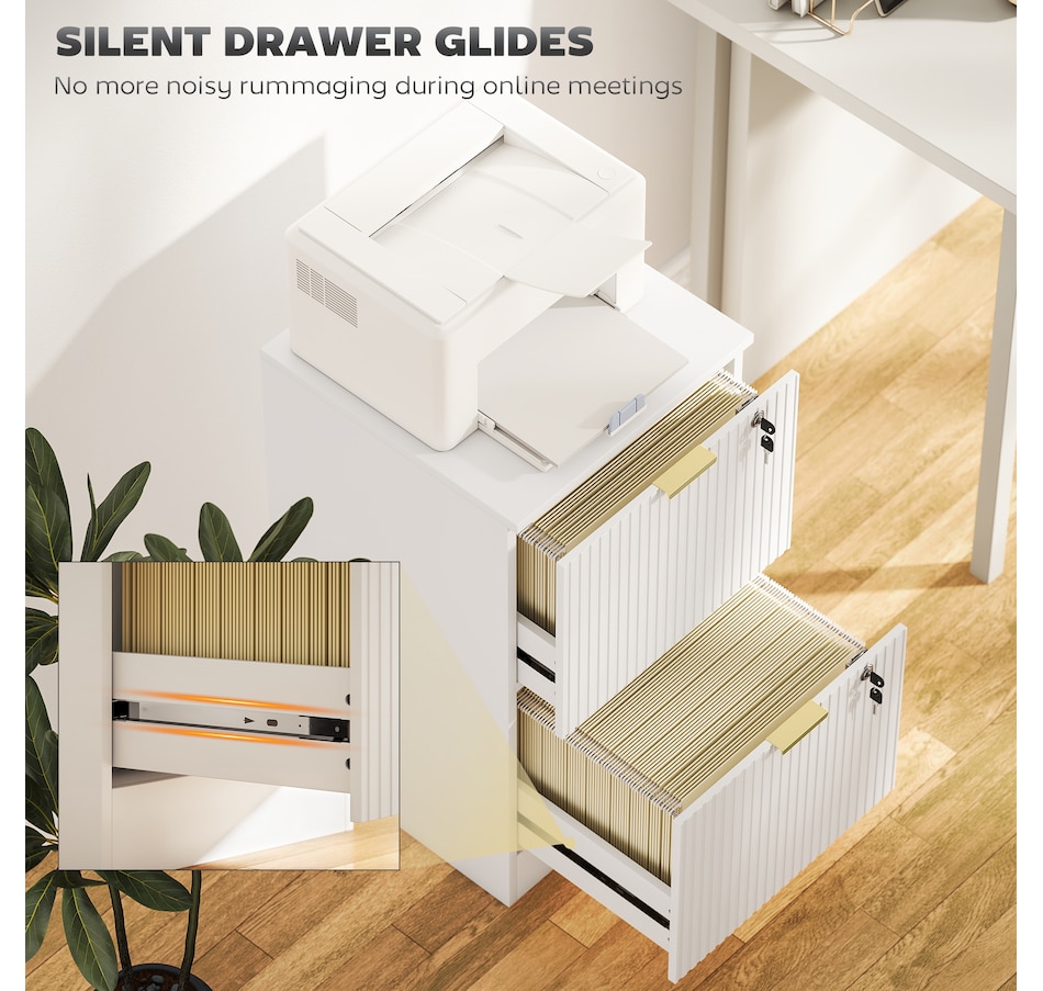 Image 934712_ALTMORE12.jpg, Product 934-712 / Price $139.99 - $186.99, HOMCOM File Cabinet Fluted Vertical Filing Cabinet with Lock from HOMCOM on TSC.ca's Home & Garden department