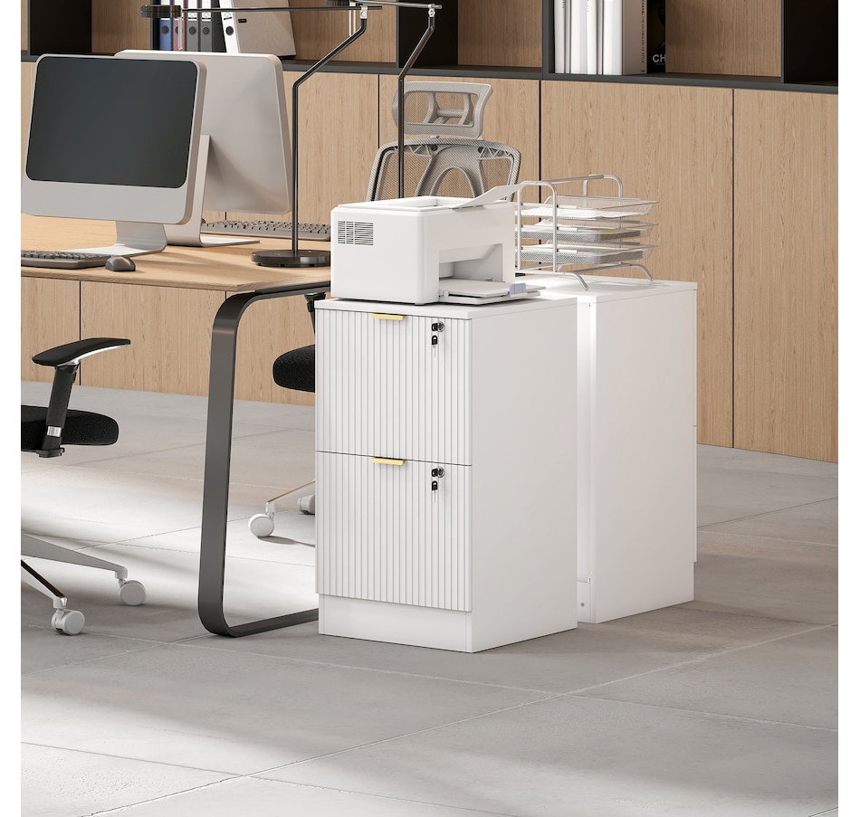 Image 934712_ALTMORE16.jpg, Product 934-712 / Price $139.99 - $186.99, HOMCOM File Cabinet Fluted Vertical Filing Cabinet with Lock from HOMCOM on TSC.ca's Home & Garden department