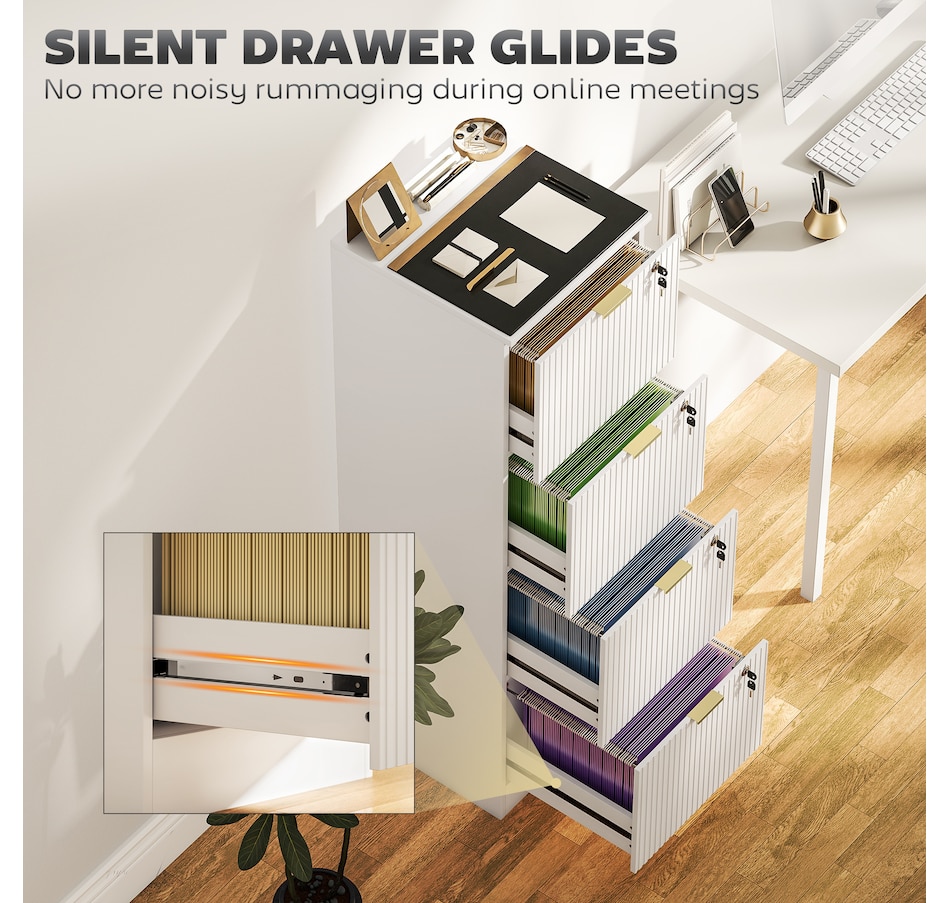 Image 934712_ALTMORE20.jpg, Product 934-712 / Price $139.99 - $186.99, HOMCOM File Cabinet Fluted Vertical Filing Cabinet with Lock from HOMCOM on TSC.ca's Home & Garden department