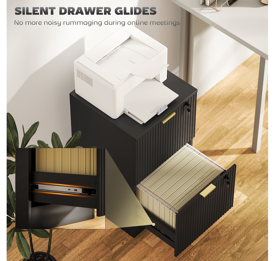 Image 934712_ALTMORE35.jpg, Product 934-712 / Price $139.99 - $186.99, HOMCOM File Cabinet Fluted Vertical Filing Cabinet with Lock from HOMCOM on TSC.ca's Home & Garden department