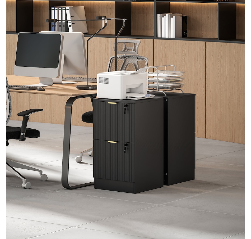 Image 934712_ALTMORE39.jpg, Product 934-712 / Price $139.99 - $186.99, HOMCOM File Cabinet Fluted Vertical Filing Cabinet with Lock from HOMCOM on TSC.ca's Home & Garden department