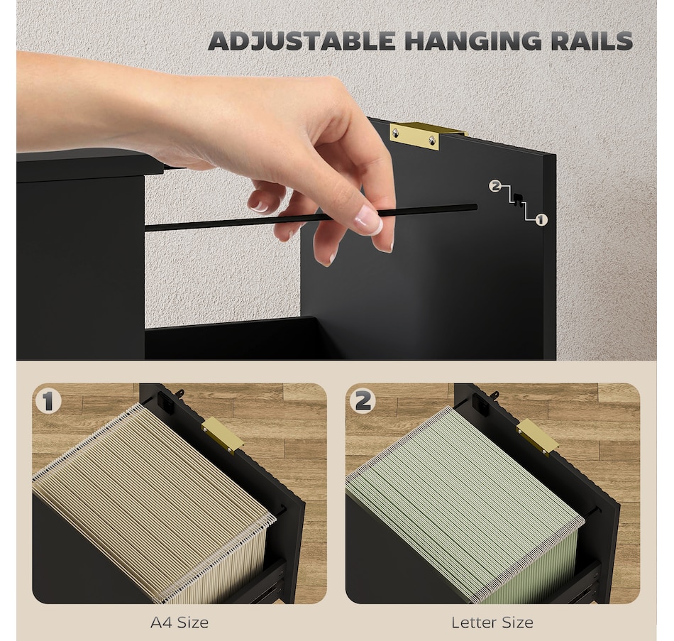 Image 934712_ALTMORE42.jpg, Product 934-712 / Price $139.99 - $186.99, HOMCOM File Cabinet Fluted Vertical Filing Cabinet with Lock from HOMCOM on TSC.ca's Home & Garden department