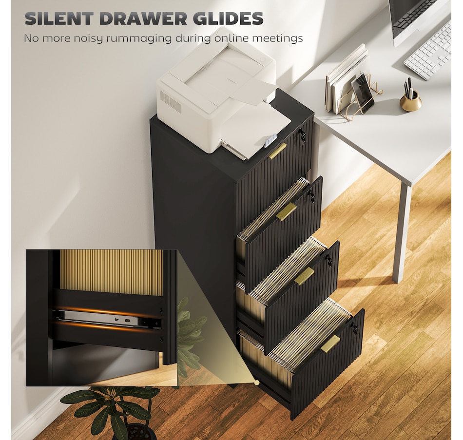 Image 934712_ALTMORE43.jpg, Product 934-712 / Price $139.99 - $186.99, HOMCOM File Cabinet Fluted Vertical Filing Cabinet with Lock from HOMCOM on TSC.ca's Home & Garden department