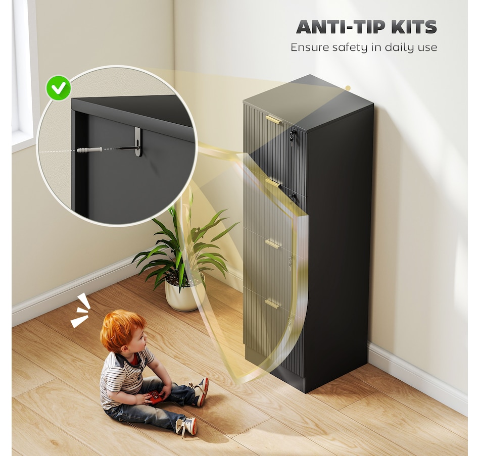 Image 934712_ALTMORE45.jpg, Product 934-712 / Price $139.99 - $186.99, HOMCOM File Cabinet Fluted Vertical Filing Cabinet with Lock from HOMCOM on TSC.ca's Home & Garden department