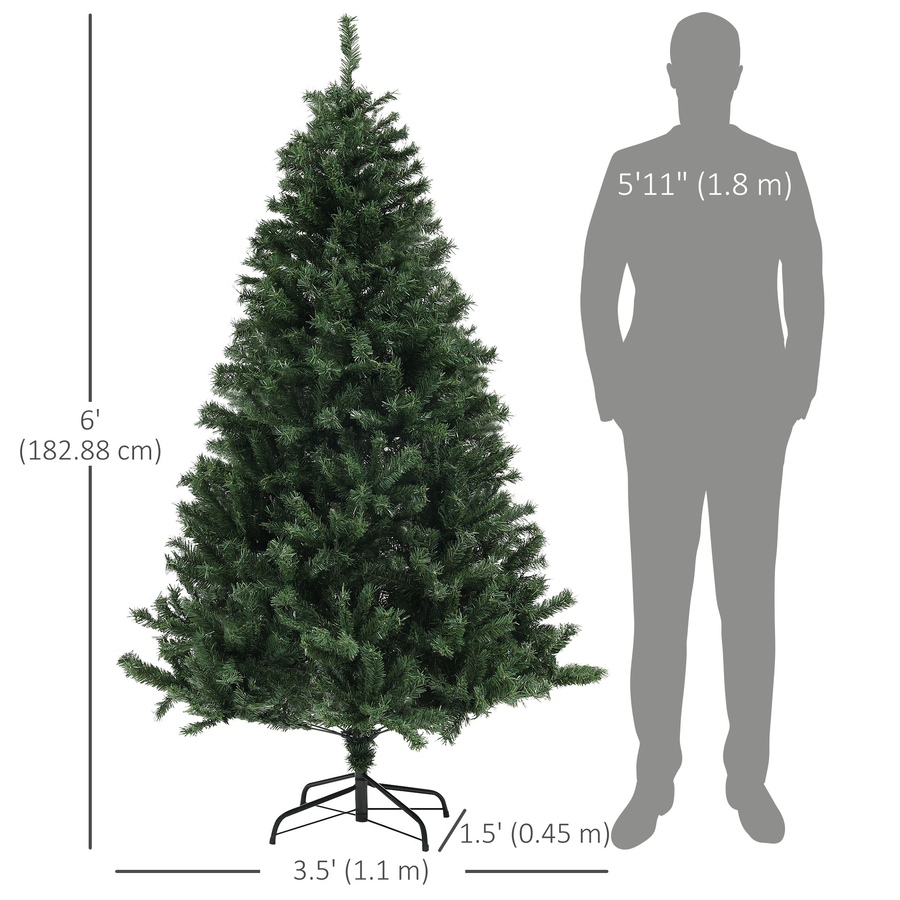 Image 934719_ALTMORE10.jpg, Product 934-719 / Price $119.99, HOMCOM Artificial Christmas Tree with Auto Open, Steel Base from HOMCOM on TSC.ca's Home & Garden department