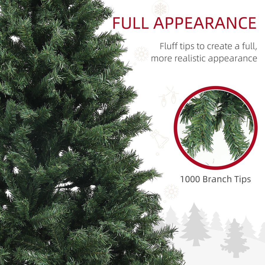 Image 934719_ALTMORE12.jpg, Product 934-719 / Price $119.99, HOMCOM Artificial Christmas Tree with Auto Open, Steel Base from HOMCOM on TSC.ca's Home & Garden department