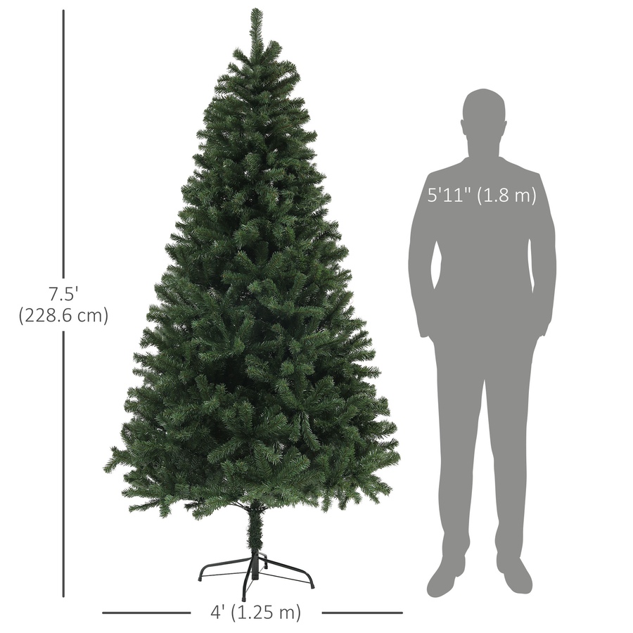Image 934719_ALTMORE2.jpg, Product 934-719 / Price $119.99, HOMCOM Artificial Christmas Tree with Auto Open, Steel Base from HOMCOM on TSC.ca's Home & Garden department