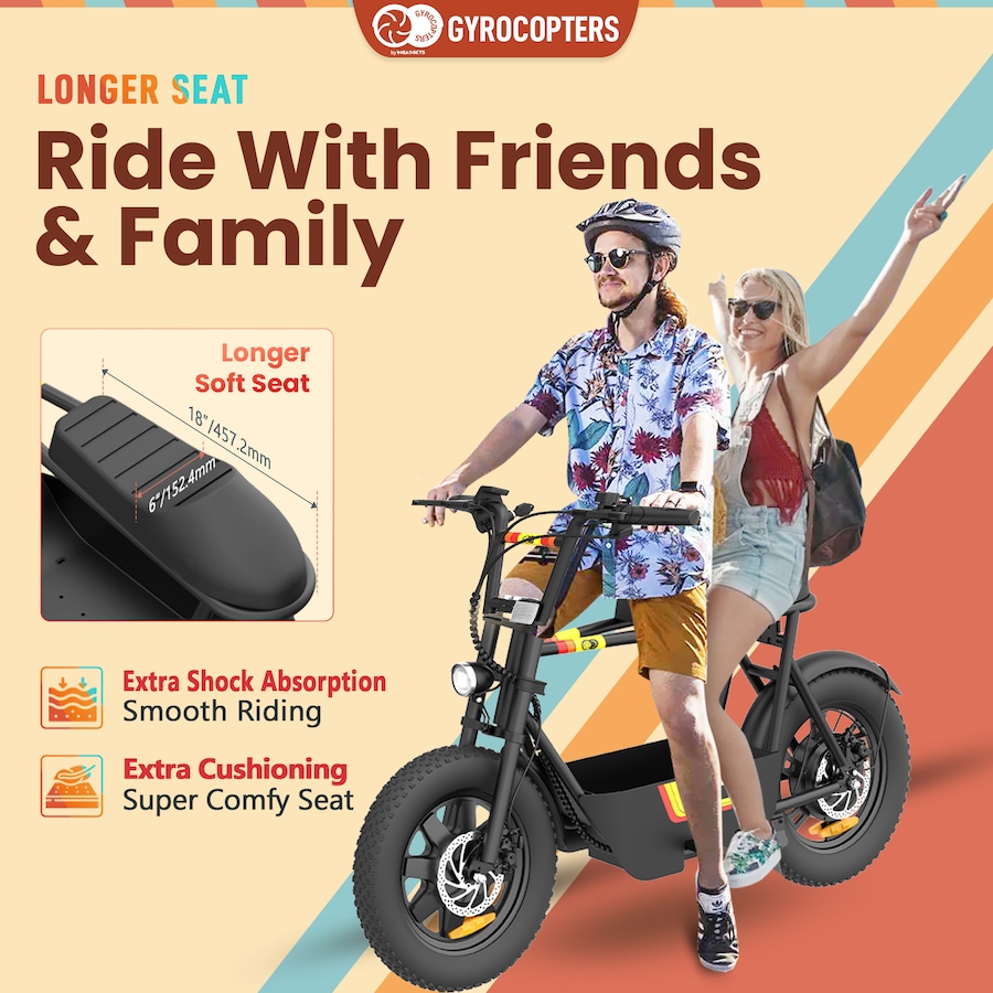 Image 934728_ALTMORE1.jpg, Product 934-728 / Price $749.99, Gyrocopters Vortex Electric Scooter for Adults | Retro Fun E-Bike with Large Storage & GPS Tracker from Gyrocopters on TSC.ca's Health & Fitness department