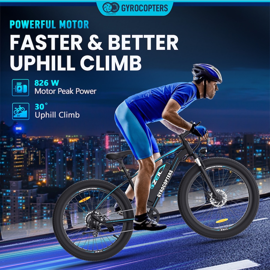 Image 934749_ALTMORE6.jpg, Product 934-749 / Price $999.99, Gyrocopters Zeil Mountain E- Bike for adults with 500 W Motor | Speed up to 40 km/h | PAS Range up to 91 km from Gyrocopters on TSC.ca's Health & Fitness department