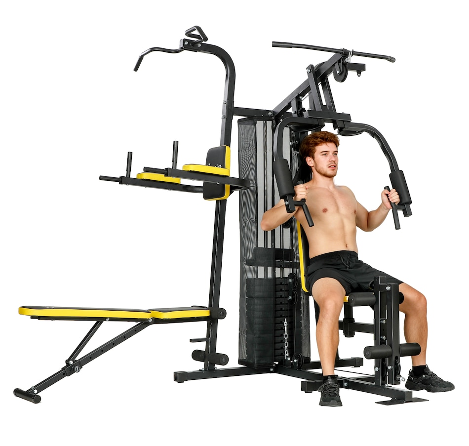 Image 934778.jpg, Product 934-778 / Price $864.99, Soozier All-in-One Home Gym Machine with Weight Stack and Pulley System from Soozier on TSC.ca's Health & Fitness department
