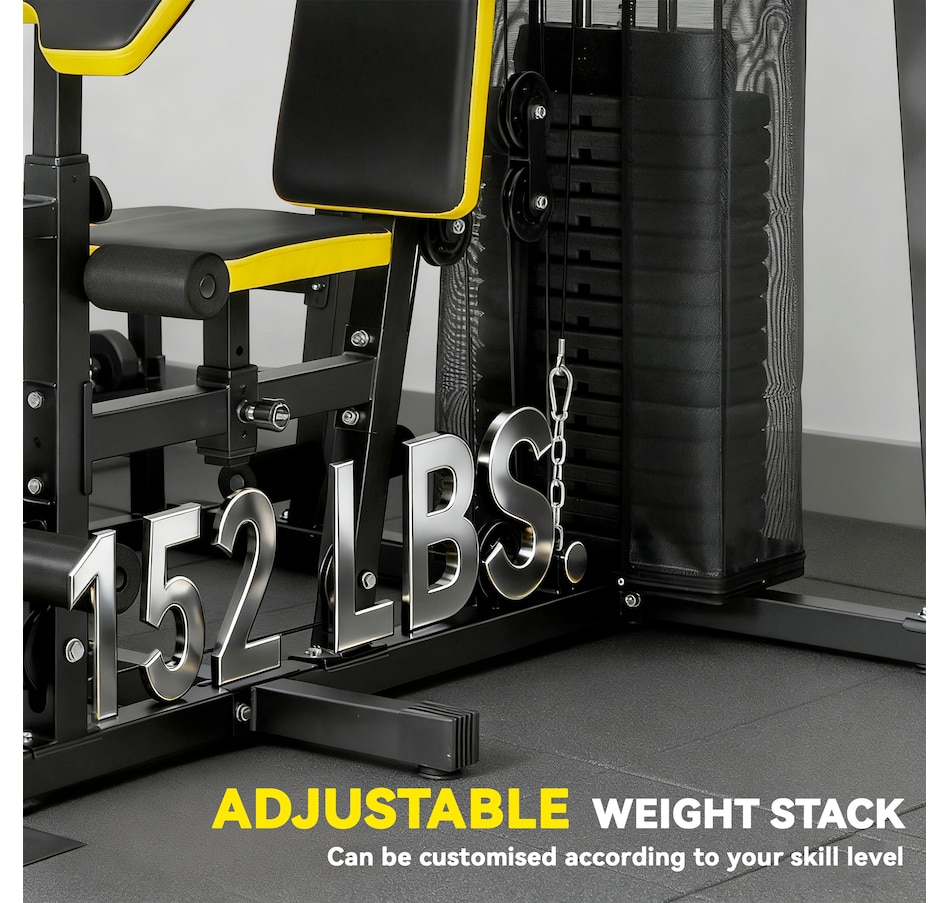 Image 934778_ALTMORE5.jpg, Product 934-778 / Price $864.99, Soozier All-in-One Home Gym Machine with Weight Stack and Pulley System from Soozier on TSC.ca's Health & Fitness department