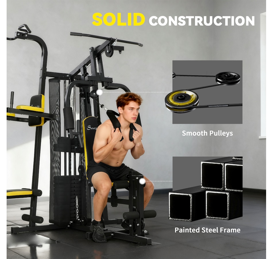 Image 934778_ALTMORE6.jpg, Product 934-778 / Price $864.99, Soozier All-in-One Home Gym Machine with Weight Stack and Pulley System from Soozier on TSC.ca's Health & Fitness department