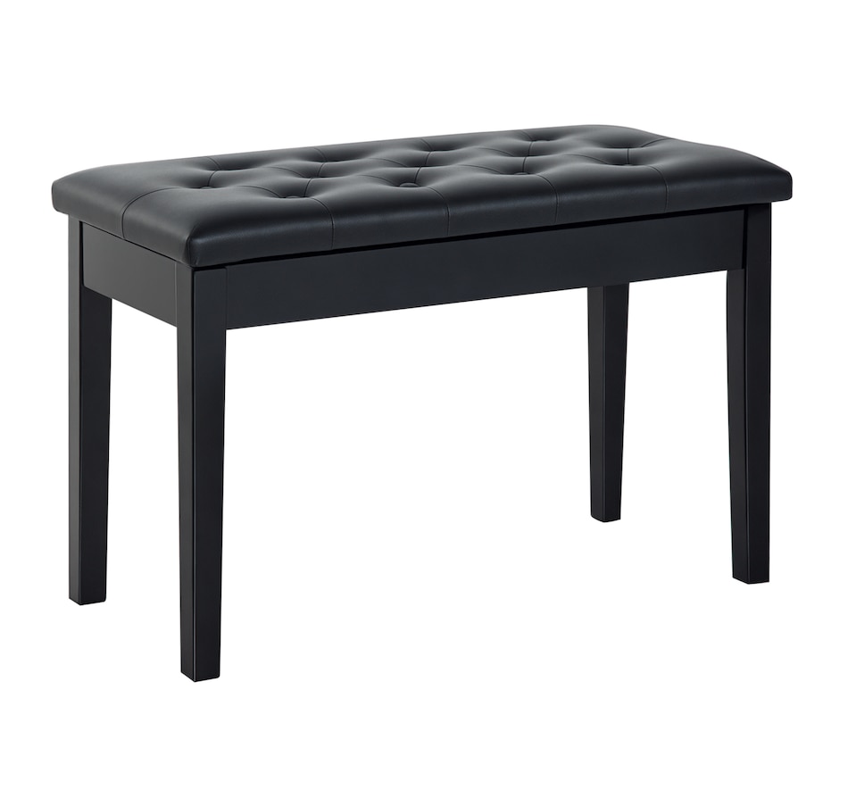 Image 934792.png, Product 934-792 / Price $83.99, 30" Padded Storage Piano Bench Artist Keyboard Seat Faux Leather Black from HOMCOM on TSC.ca's Toys & Hobbies department