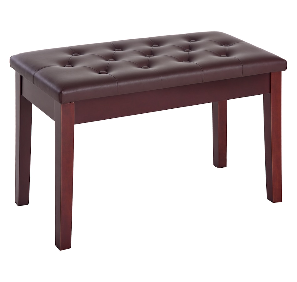 Image 934795.png, Product 934-795 / Price $79.99, 30" Padded Storage Piano Bench Artist Keyboard Seat Faux Leather Brown from HOMCOM on TSC.ca's Toys & Hobbies department
