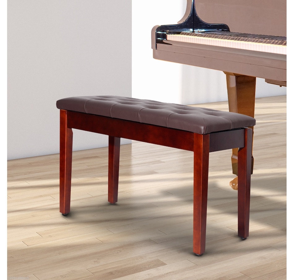 Image 934795_ALTMORE1.jpg, Product 934-795 / Price $79.99, 30" Padded Storage Piano Bench Artist Keyboard Seat Faux Leather Brown from HOMCOM on TSC.ca's Toys & Hobbies department