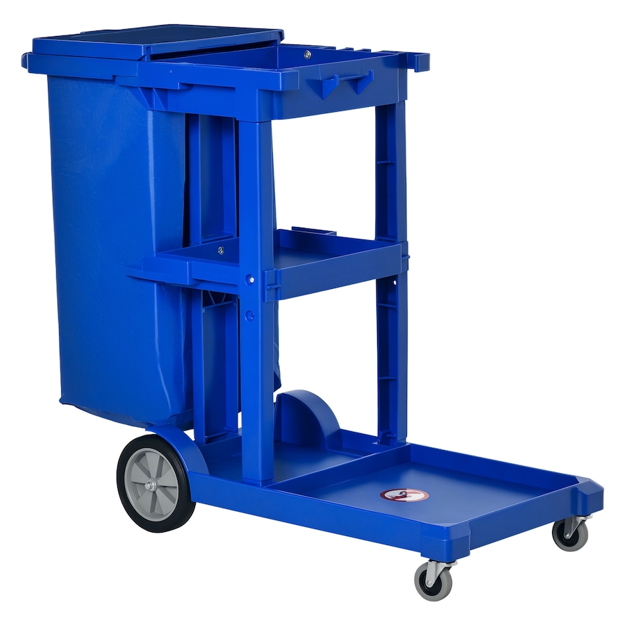 Image 934803.jpg, Product 934-803 / Price $128.16, HOMCOM Commercial Janitorial Cart, Professional Cleaning Trolley, Blue from HOMCOM on TSC.ca's Home & Garden department