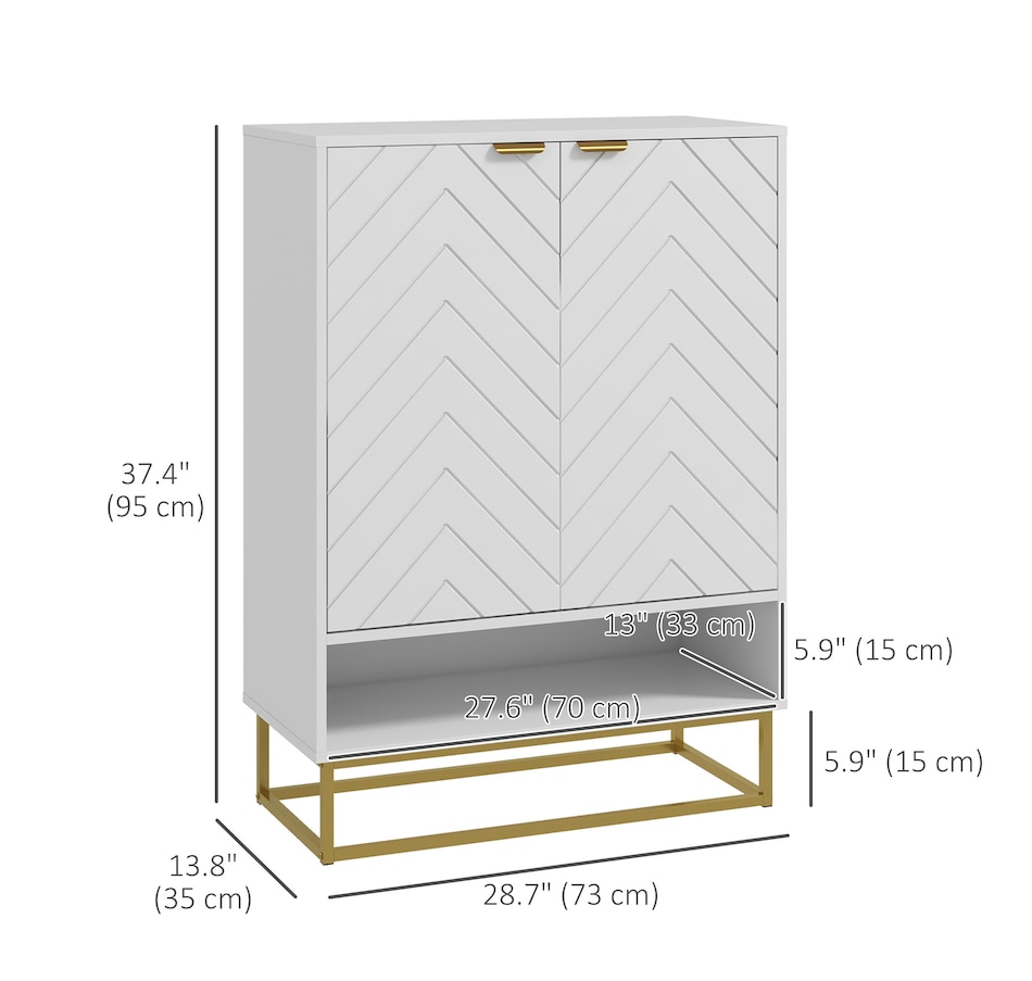 Image 934806_ALTMORE2.jpg, Product 934-806 / Price $129.99, HOMCOM Shoe Cabinet for Entryway, 12 Pairs Shoe Storage Cabinet, White from HOMCOM on TSC.ca's Home & Garden department