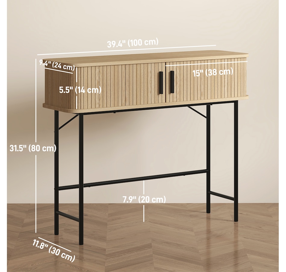 Image 934818_ALTMORE2.jpg, Product 934-818 / Price $124.99, HOMCOM Narrow Console Table for Behind Couch, Entryway Table, Oak from HOMCOM on TSC.ca's Home & Garden department
