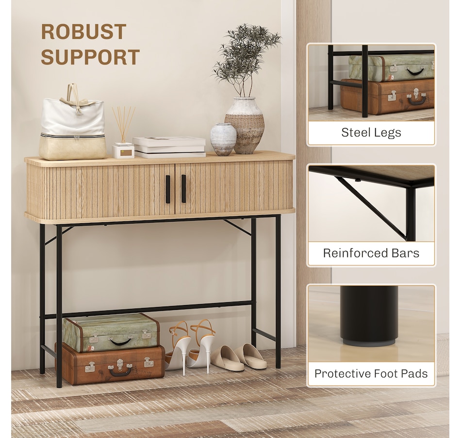 Image 934818_ALTMORE6.jpg, Product 934-818 / Price $124.99, HOMCOM Narrow Console Table for Behind Couch, Entryway Table, Oak from HOMCOM on TSC.ca's Home & Garden department