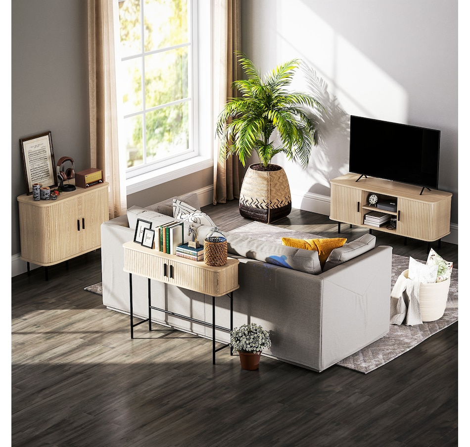 Image 934818_ALTMORE8.jpg, Product 934-818 / Price $124.99, HOMCOM Narrow Console Table for Behind Couch, Entryway Table, Oak from HOMCOM on TSC.ca's Home & Garden department