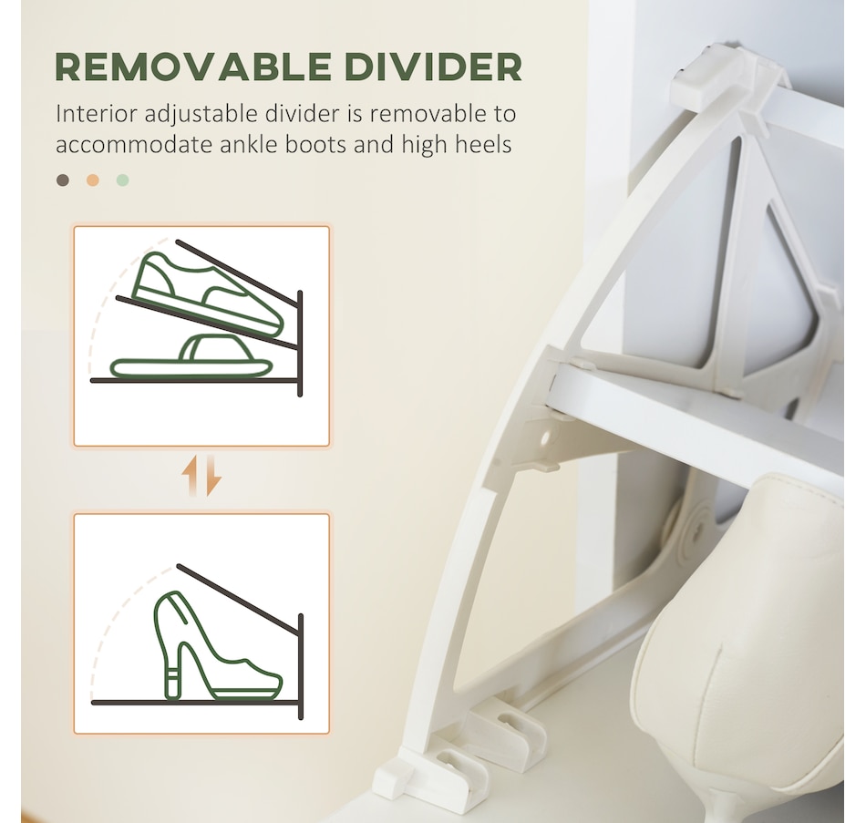 Image 934821_ALTMORE5.jpg, Product 934-821 / Price $129.99, HOMCOM Narrow Shoe Storage Cabinet with 3 Flip Drawers and Adjustable Shelves from HOMCOM on TSC.ca's Home & Garden department